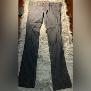 striped textured Skinny jeans